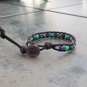 Handmade Leather Wrap Bracelet